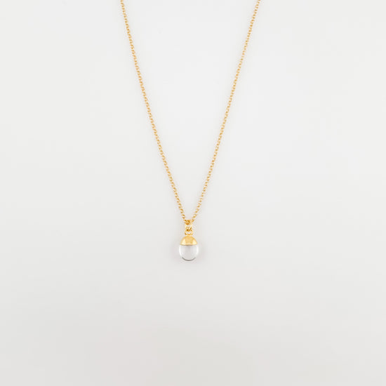 Crystal Quartz tumbled necklace