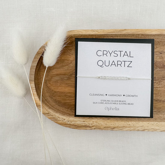 Crystal Quartz Silk Bracelet