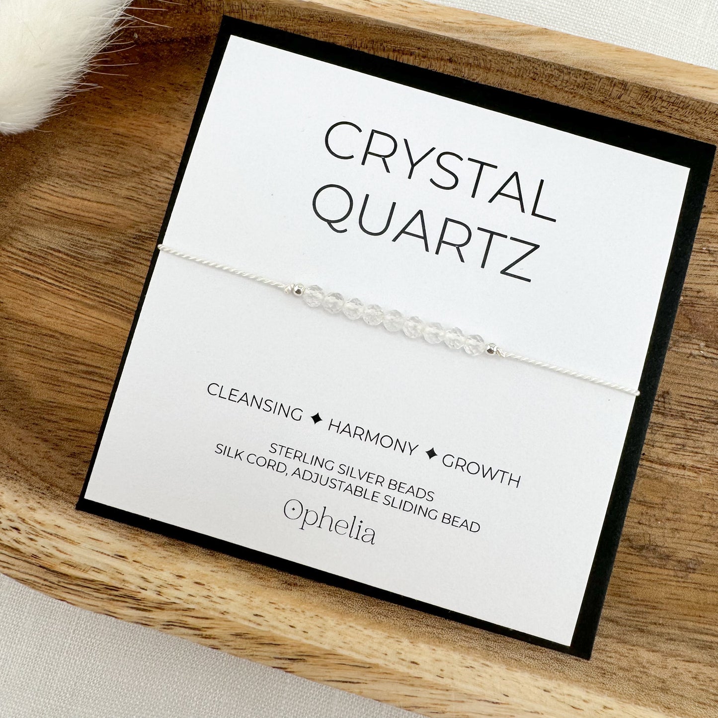Crystal Quartz Silk Bracelet