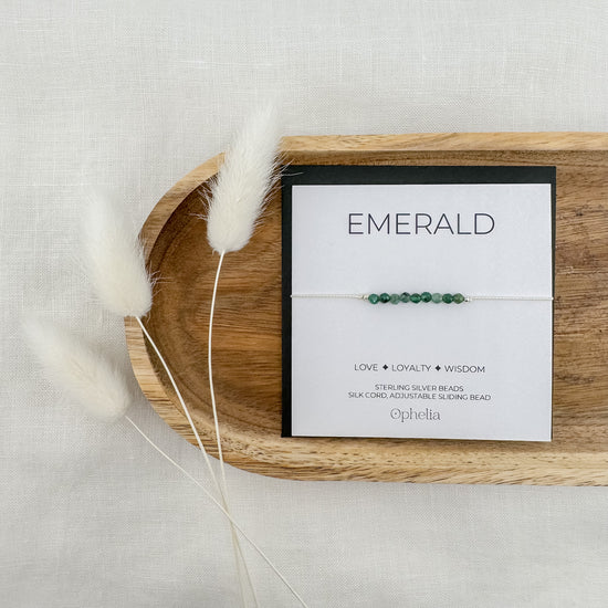 Emerald Silk Bracelet