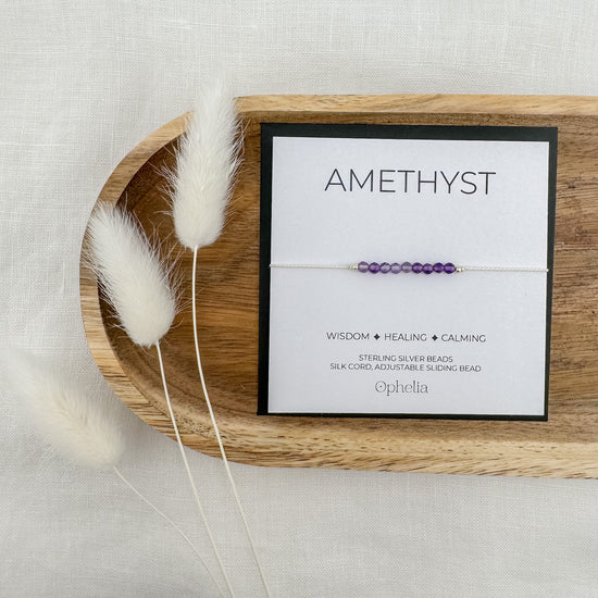 Amethyst Silk Bracelet