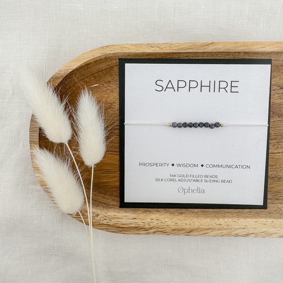 Sapphire Silk Bracelet