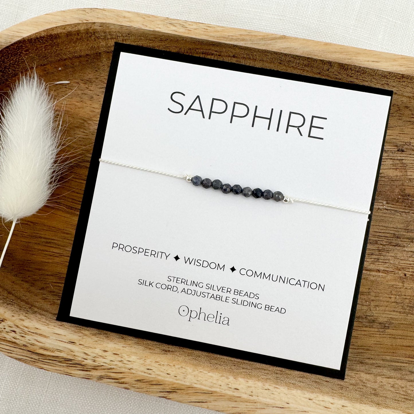 Sapphire Silk Bracelet