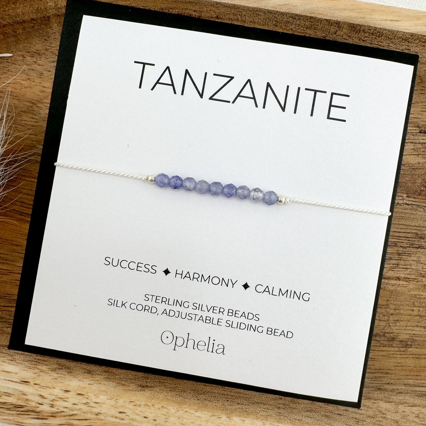 Tanzanite Silk Bracelet