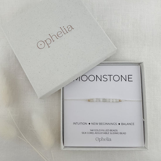 Moonstone Silk Bracelet