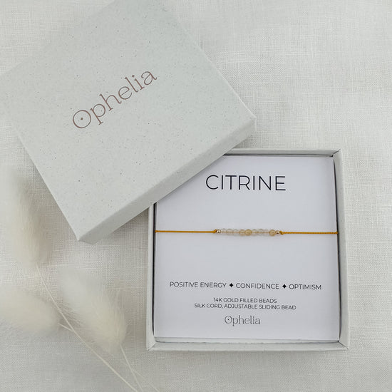 Citrine Silk Bracelet