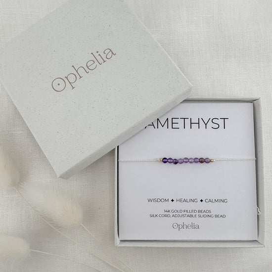 Amethyst Silk Bracelet