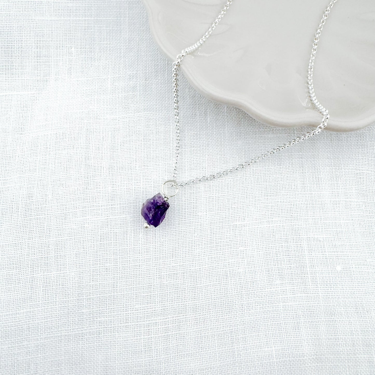 Raw Amethyst Necklace