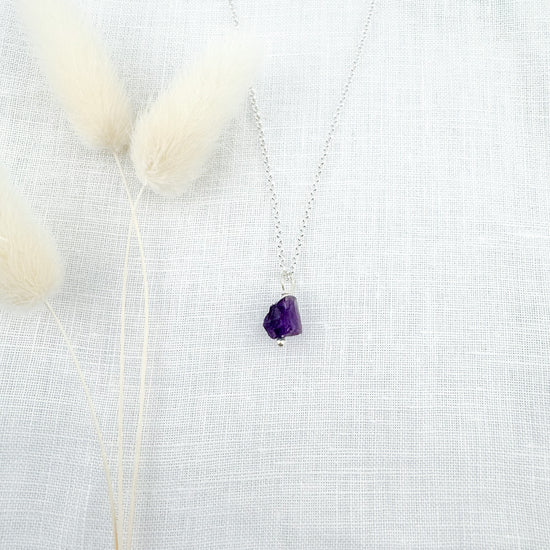 Raw Amethyst Necklace