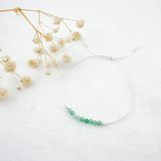 Emerald Silk Bracelet