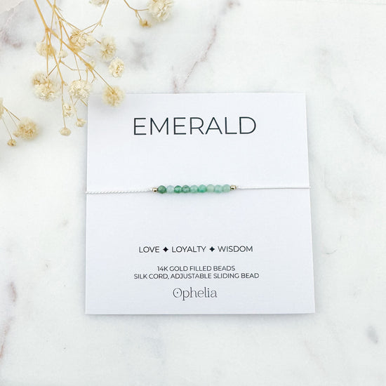 Emerald Silk Bracelet