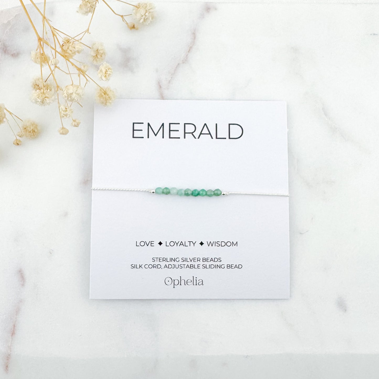 Emerald Silk Bracelet