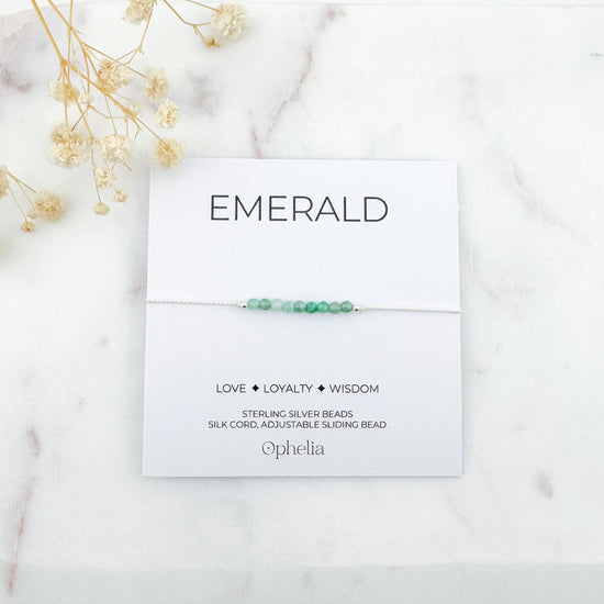 Emerald Silk Bracelet