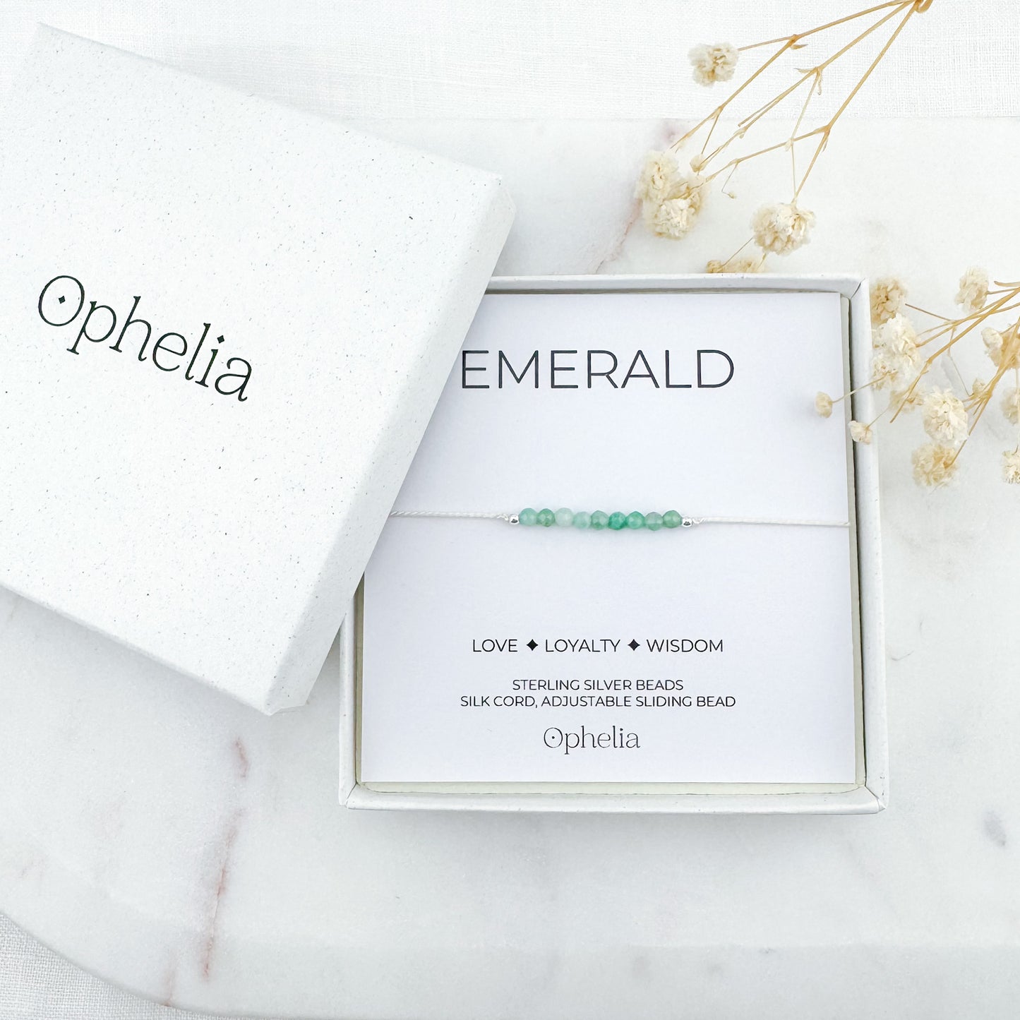 Emerald Silk Bracelet