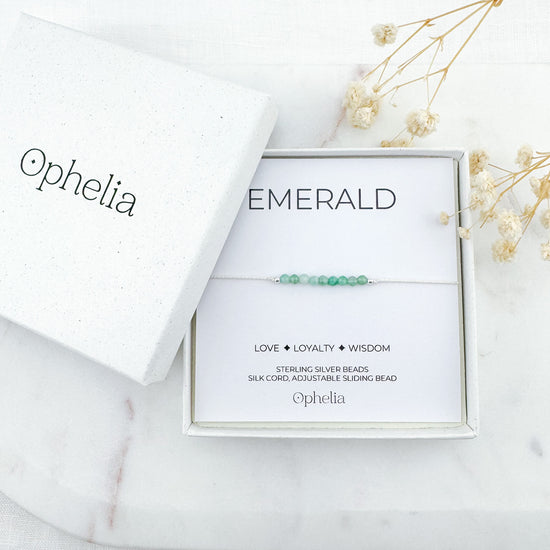 Emerald Silk Bracelet