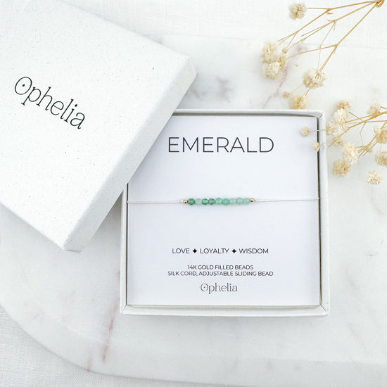 Emerald Silk Bracelet