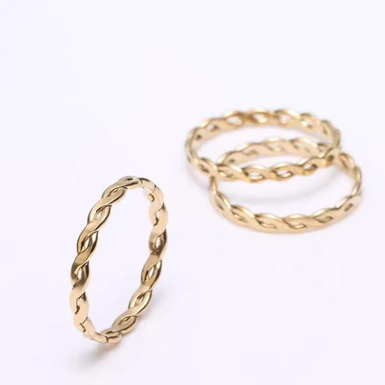 Woven Gold Ring